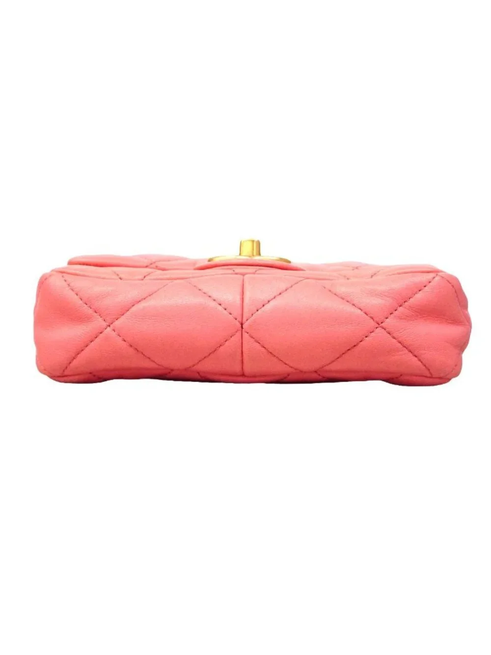 Chanel Shoulder Bag Quilted Lambskin Pink Gold